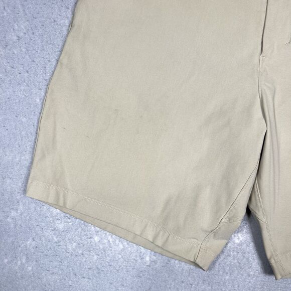 Lululemon Commission Shorts Size 38 Tan Flat Front Chino 9" Inseam Khaki - Picture 2 of 12